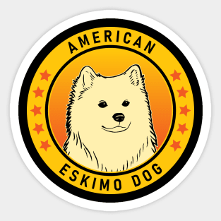 American Eskimo Dog Portrait Sticker